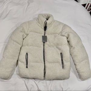 Men’s teddy puffer jacket